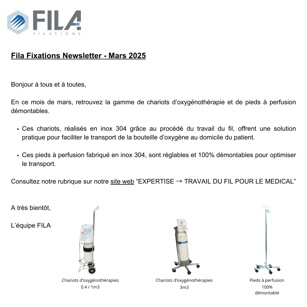 Newsletter de Mars